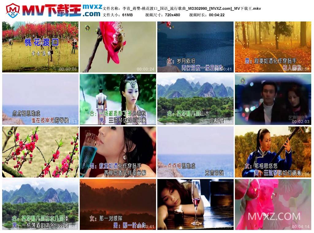 李青_蒋婴-桃花渡口_国语_流行歌曲_MD302990